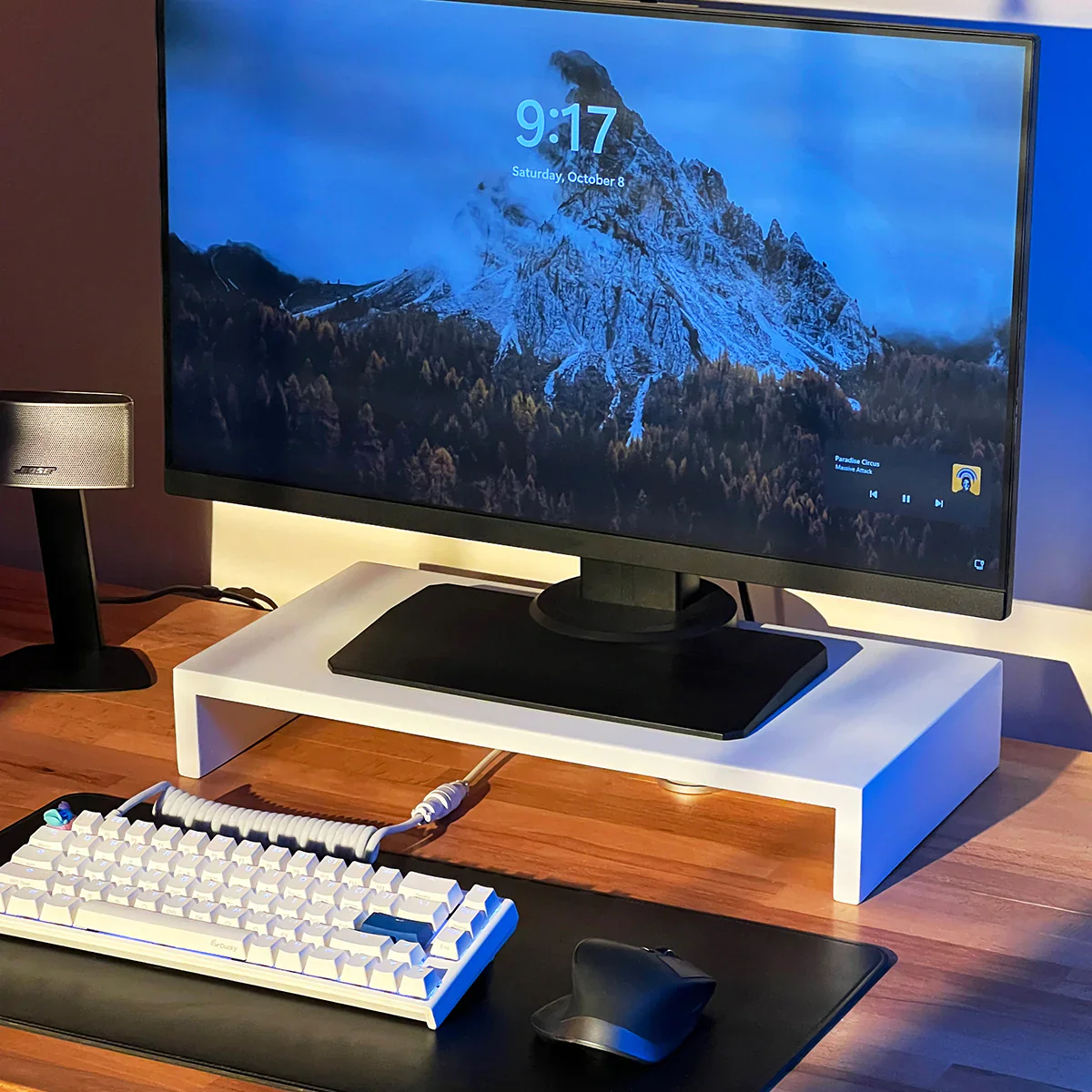 Woodsy Monitor Stand Riser for Desk (small) - Desk Organizer - Image 7