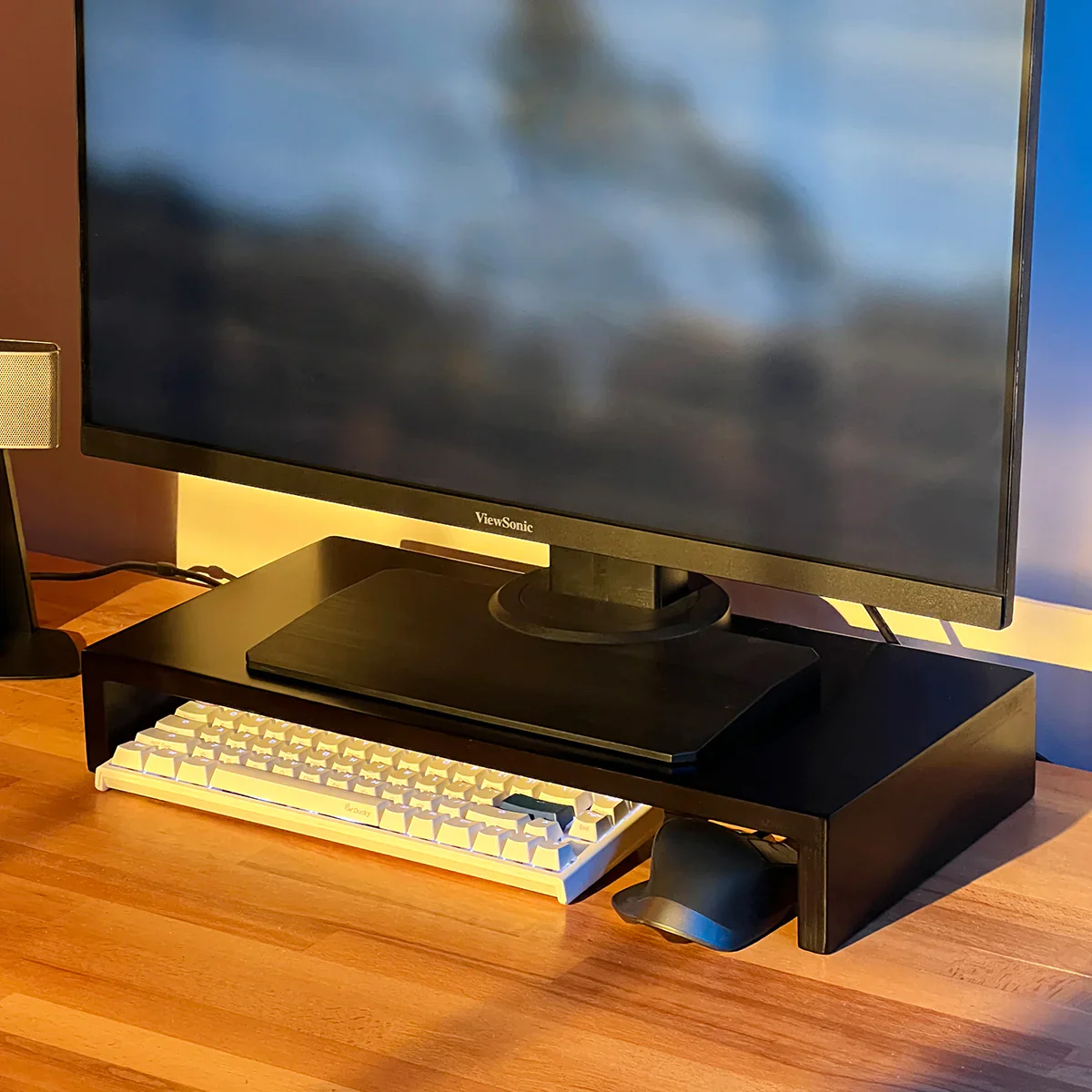 Woodsy Monitor Stand Riser for Desk (small) - Desk Organizer - Image 8
